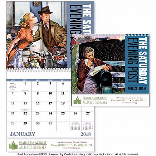 Photo of The Saturday Evening Post Spiral Calendar
