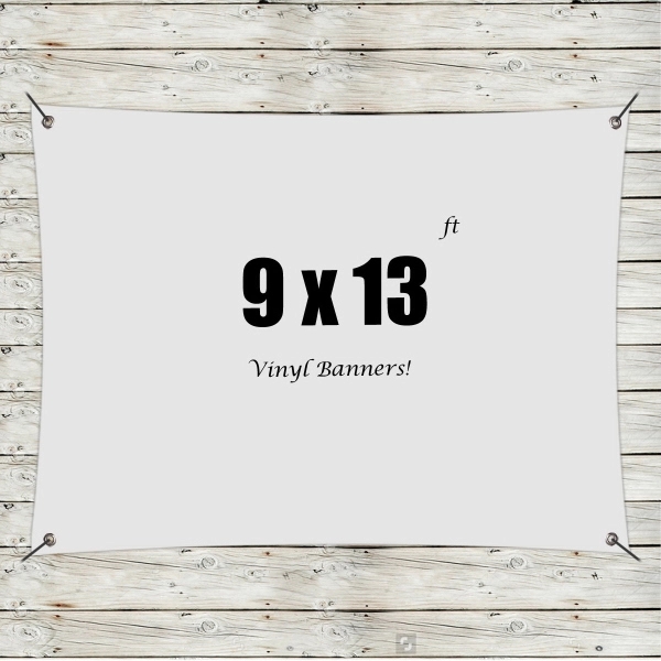 White color option for Custom 9' X 13' Vinyl Banners