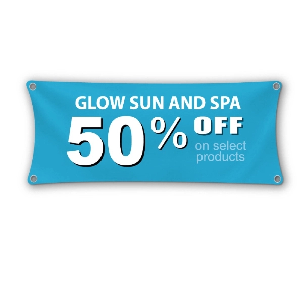 Light Blue color option for Custom 9' X 20' Vinyl Banners