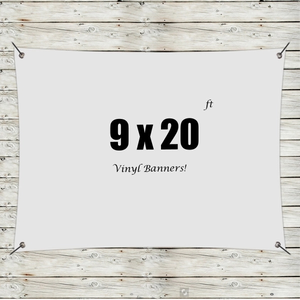 Photo of Custom 9' X 20' Vinyl Banners