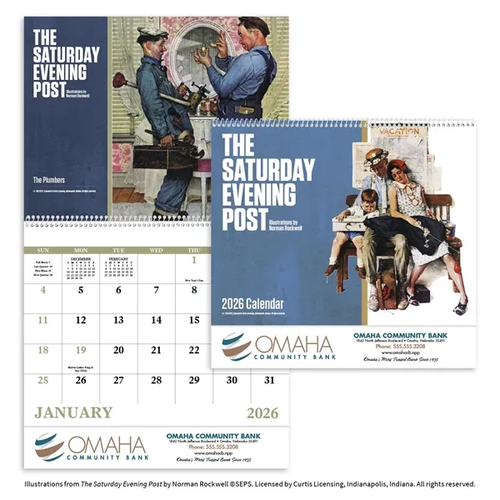 Main photo of The Saturday Evening Post Spiral Calendar