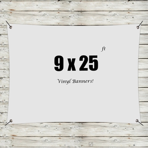 Photo of Custom 9' X 25' Vinyl Banners