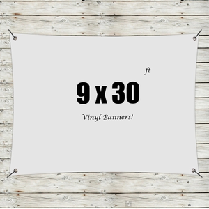Photo of Custom 9' X 30' Vinyl Banners