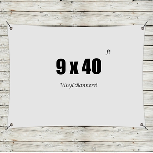 Photo of Custom 9' X 40' Vinyl Banners