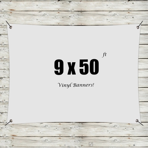 Photo of Custom 9' X 50' Vinyl Banners
