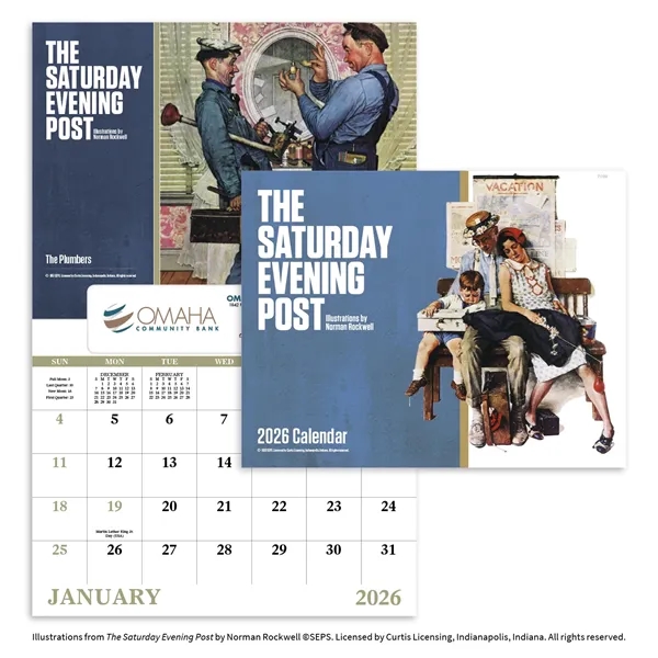 White color option for The Saturday Evening Post Window Calendar