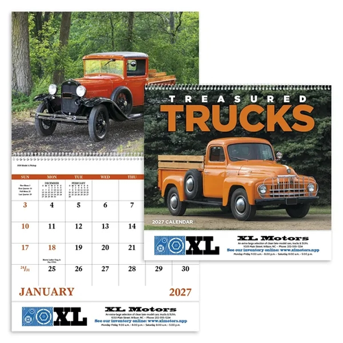 Main photo of Treasured Trucks Spiral Calendar