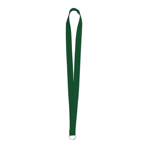 Forest Green (PMS 3425) color option for Sewn Screen Printed Polyester Value Lanyard