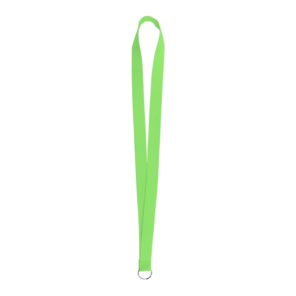Lime Green (PMS 375) color option for Sewn Screen Printed Polyester Value Lanyard