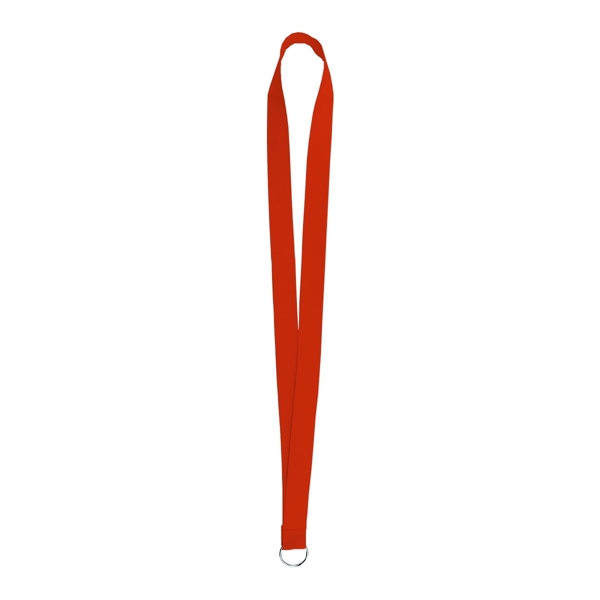 Neon Orange (PMS 805) color option for Sewn Screen Printed Polyester Value Lanyard