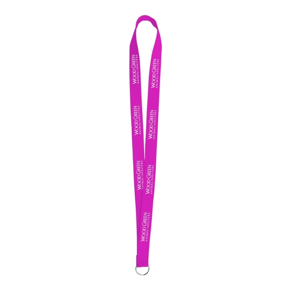Purple (PMS 2665) color option for Sewn Screen Printed Polyester Value Lanyard