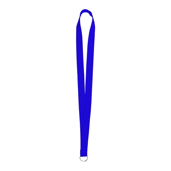 Royal Blue (PMS 286) color option for Sewn Screen Printed Polyester Value Lanyard