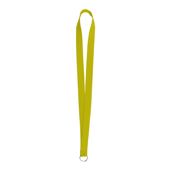 Yellow (PMS 115) color option for Sewn Screen Printed Polyester Value Lanyard