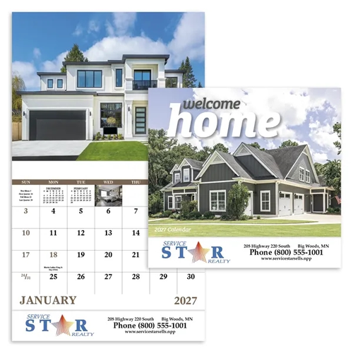 Photo of Welcome Home Stapled Calendar