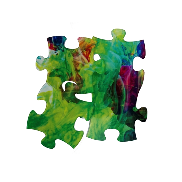 Multi color color option for 5.5" X 5.5" Acrylic Jigsaw Puzzle