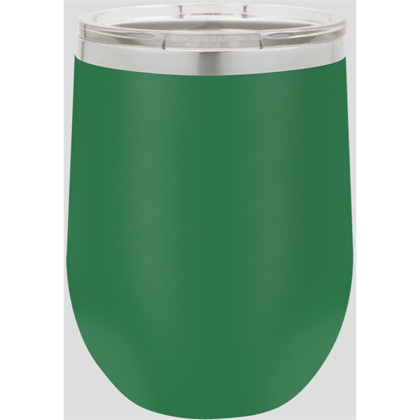 Green color option for 12 Oz. Vacuum Insulated Stemless Wine Glass
