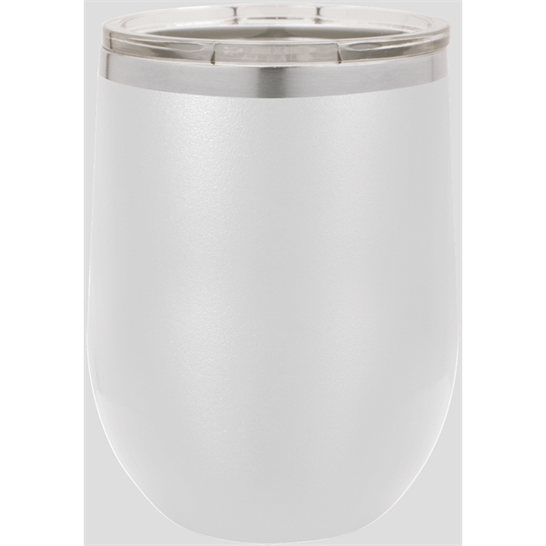 White color option for 12 Oz. Vacuum Insulated Stemless Wine Glass