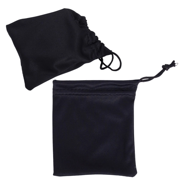 Black color option for Drawstring Sunglasses Pouch