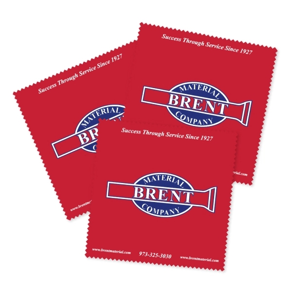 White color option for Custom Full Color Microfiber Cleaning Cloth 10"X 10"