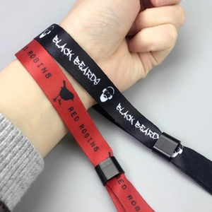 Photo of One Color Screen Printed Fabric Wristband