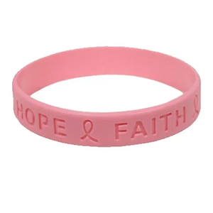 Photo of Debossed 1/2" Inch Custom Silicone Wristbands