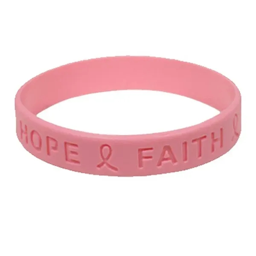 Photo of Debossed 1/2" Inch Custom Silicone Wristbands
