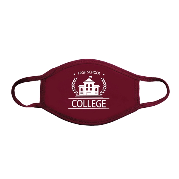 Burgundy color option for 100% Cotton Fabric Face Mask