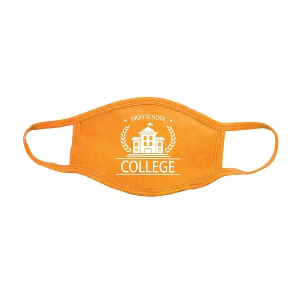 Orange color option for 100% Cotton Fabric Face Mask