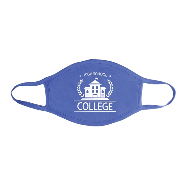 Royal Blue color option for 100% Cotton Fabric Face Mask