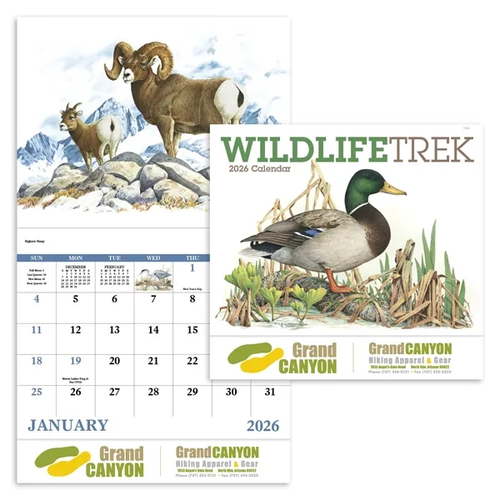 Main photo of Wildlife Trek Stapled Calendar