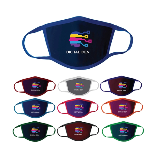 Main photo of Full Color Polyester Two Ply Face Mask Cover