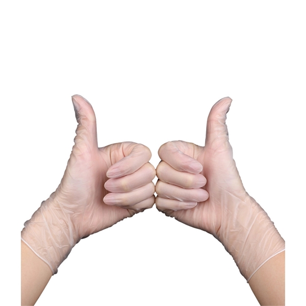 Clear color option for Vinyl Exam Gloves