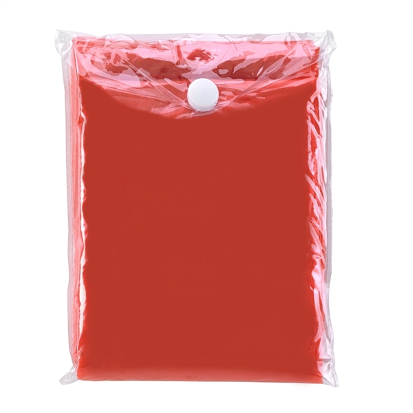 Red color option for Pvc Poncho (Disposable)