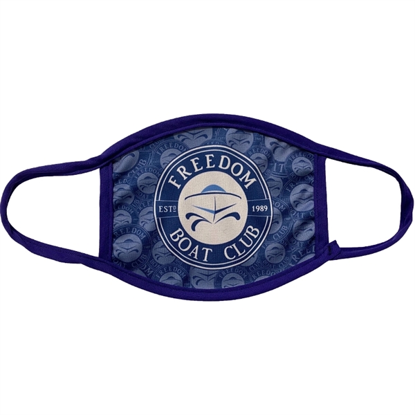 Navy Blue color option for The 50/50 Cotton / Polyester Face Mask
