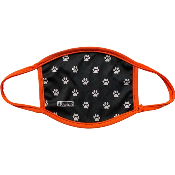 Neon Orange color option for The 50/50 Cotton / Polyester Face Mask