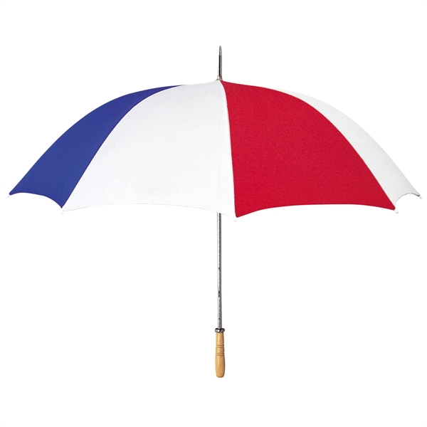 Red-White-Blue color option for 60" Large Umbrella For Outdoors