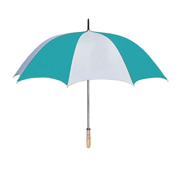 White With Teal color option for 60" Large Umbrella For Outdoors