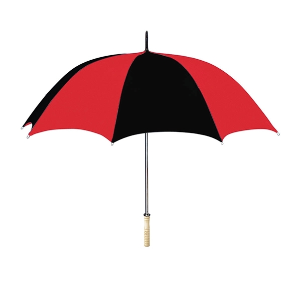 Red With Black color option for Nylon Made Arc Umbrella