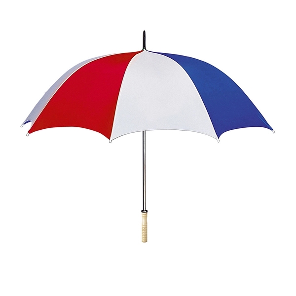 Red-White-Blue color option for Nylon Made Arc Umbrella