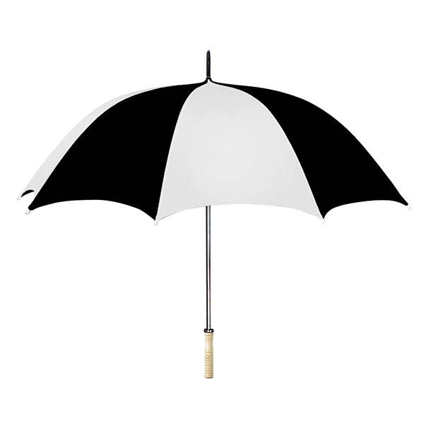 White With Black color option for Nylon Made Arc Umbrella