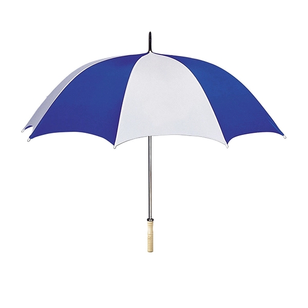 White With Blue color option for Nylon Made Arc Umbrella