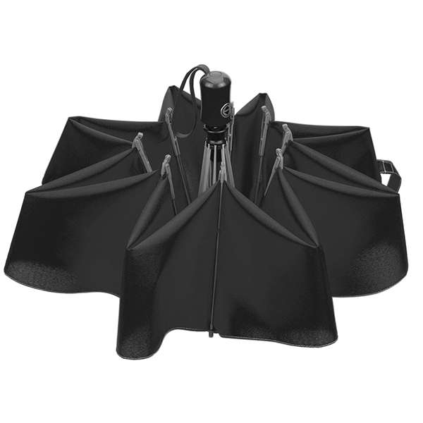 Black color option for 44" Automatic Inverted Umbrella With Wrist Strap