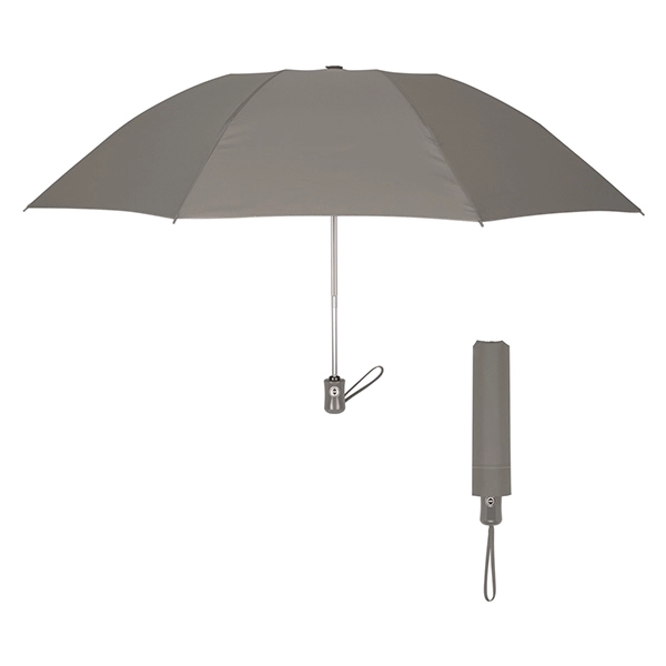 Gray color option for 44" Automatic Inverted Umbrella With Wrist Strap