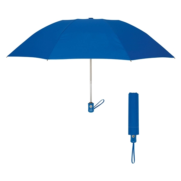Royal Blue color option for 44" Automatic Inverted Umbrella With Wrist Strap