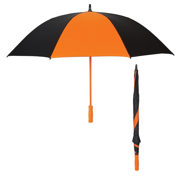 BLACK WITH ORANGE color option for Colorful 60" Arc Golf Umbrella