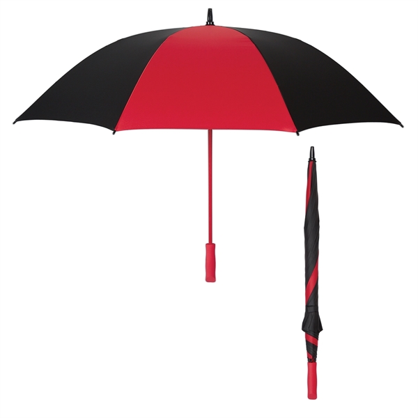 BLACK WITH RED color option for Colorful 60" Arc Golf Umbrella