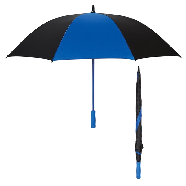 BLACK WITH ROYAL color option for Colorful 60" Arc Golf Umbrella