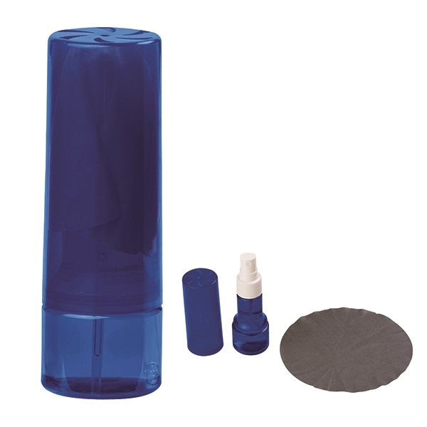 Blue color option for Easy To Carry Cleaning Spray With Microfiber Cloth