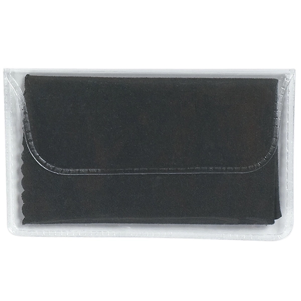 Black color option for Customizable Microfiber Cleaning Cloth With Case
