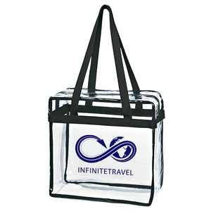 Photo of Transparent Tote Bag With Zipper For Silkscreen Imprint